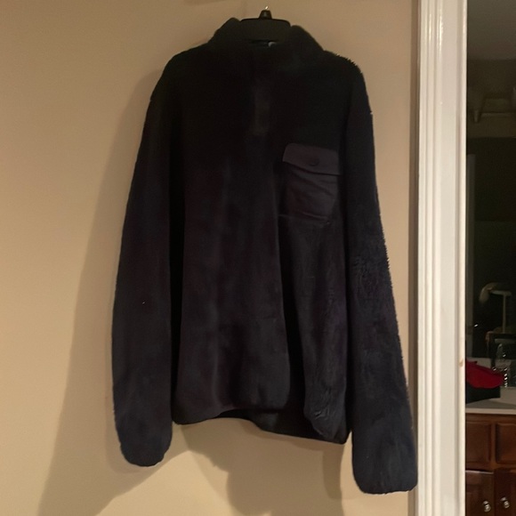 HFX, Fuzzy Navy Coat - Picture 1 of 2